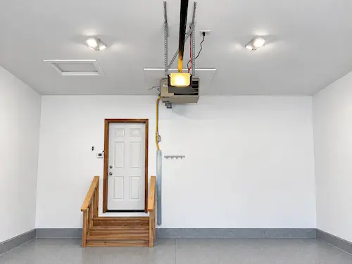 Primer and Painted walls and ceiling in garage in Cochrane Alberta